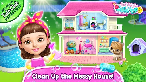 Gameplay screenshot 1 from Sweet Baby Girl Cleanup 5 - Educational game